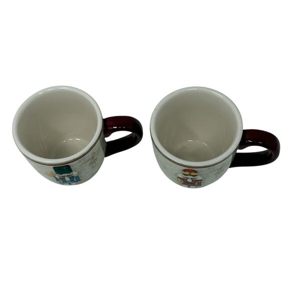 World Market Nutcracker Mugs Set Of 2 Christmas Holiday Kitchen Home Coffee Mugs - Picture 4 of 11